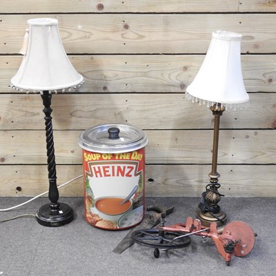 Lot 675 - A Heinz Soup advertising soup kettle, 36cm...