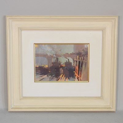 Lot 44 - Gordon Hales, contemporary, shipping scene,...