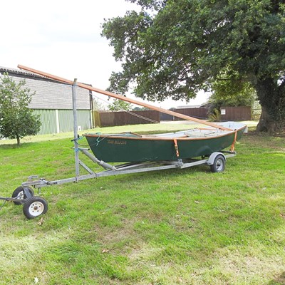 Lot 35 - A wooden sailing boat, The Ellor-B, with...