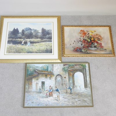 Lot 617 - Adolf Sehring, Picnic by the Pond, limited...