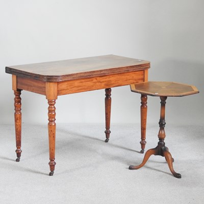 Lot 626 - A large 19th century mahogany folding tea...