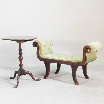 Lot 564 - A Regency mahogany and green upholstered...
