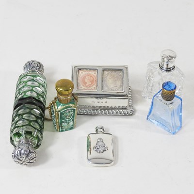 Lot 152 - A Victorian silver cased double stamp box,...