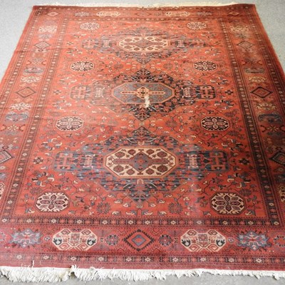 Lot 206 - A Turkish design woollen carpet