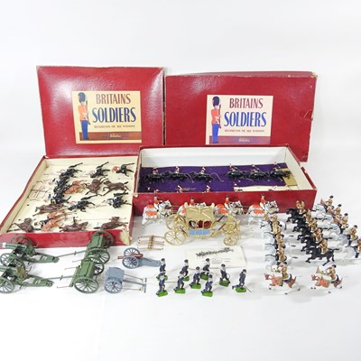 Lot 65 - A large collection of 1950s Britains lead...