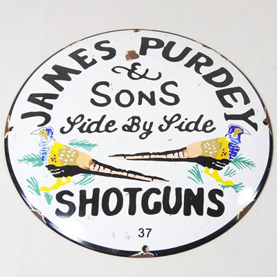 Lot 373 - A modern enamel advertising sign, 30 x 30cm