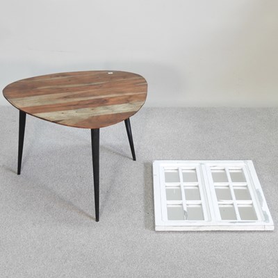 Lot 294 - A 1960's style coffee table, together with a...