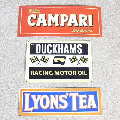 Lot 460 - A modern metal Lyons advertising sign, 46cm...