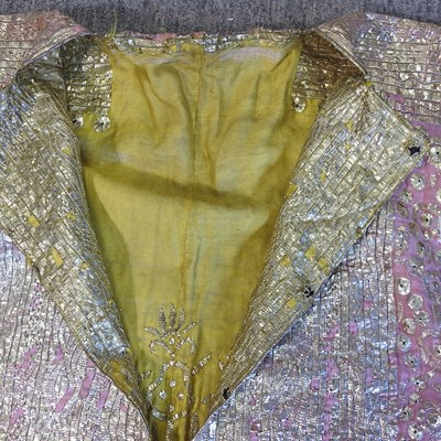 Lot 187 - An Indian pink silk tunic