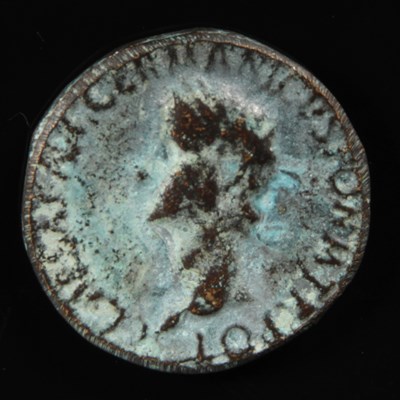 Lot 206 - A cast bronze replica sestertius of Caligula,...