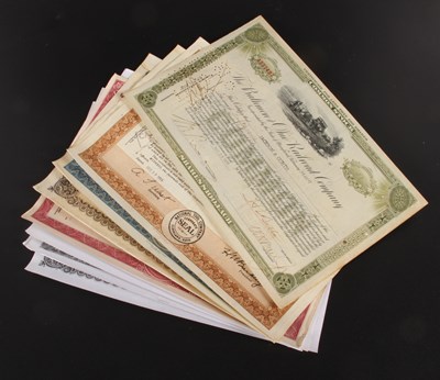 Lot 147 - A collection of 20th century American share...