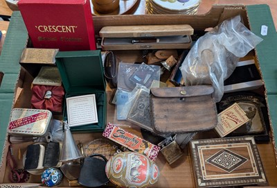 Lot 444 - A mixed lot including watchmaker's tools, two...