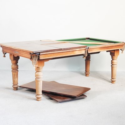 Lot 48 - An early 20th century Riley snooker dining...