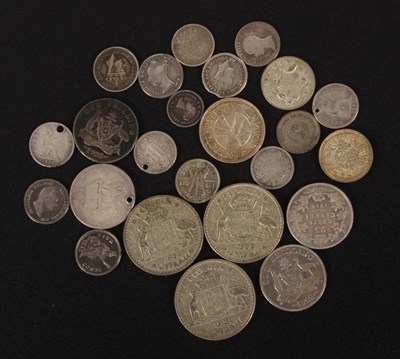 Lot 149 - A collection of British and colonial silver,...