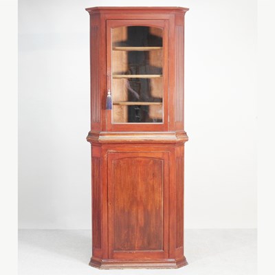 Lot 428 - A mid 20th century standing corner cabinet,...