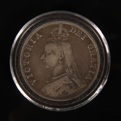 Lot 213 - A Victoria silver double florin, 1889, in capsule