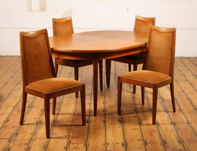 Lot 126 - A G Plan teak extending dining table, together...