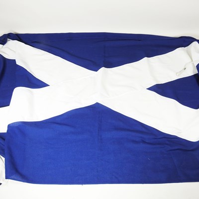 Lot 38 - A Scottish or St Andrews Cross flag, 201 x 85cm