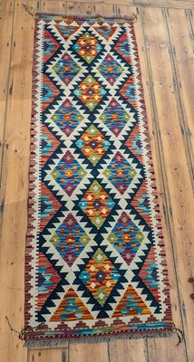 Lot 379 - A Chobi kelim runner rug
