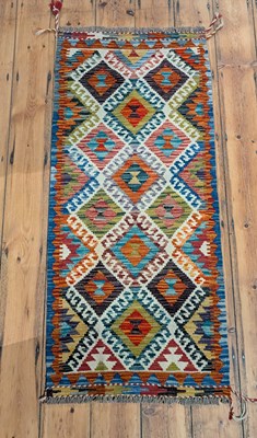 Lot 659 - A Chobi kelim runner rug