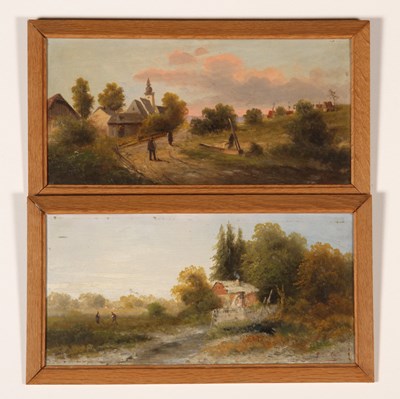 Lot 649 - Adolf Kaufmann (Austrian, 1848-1916), rural...