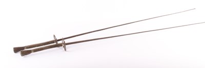Lot 678 - A pair of antique fencing foils