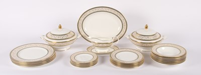 Lot 340 - A Minton Aragon pattern six place dinner...