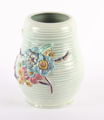 Lot 264 - A Clarice Cliff My Garden vase, relief...