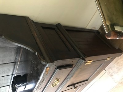 Lot 3 - A large dark oak Welsh dresser