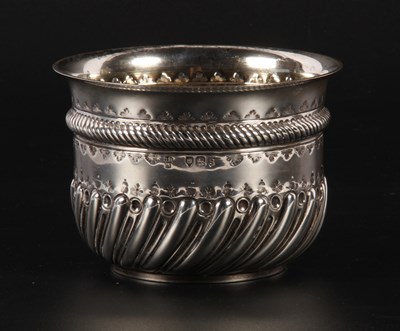 Lot 3 - A Victorian silver bowl, half-gadrooned and...