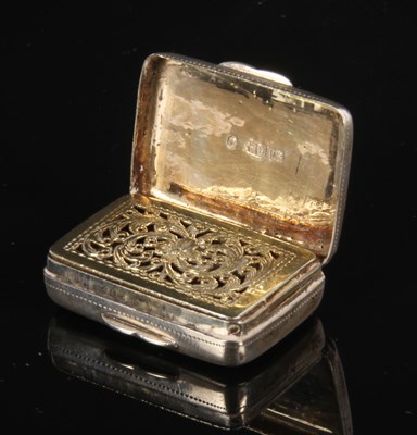 Lot 11 - A Victorian silver vinaigrette, the top...
