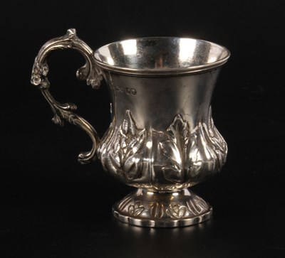 Lot 111 - A Victorian silver christening cup, with...