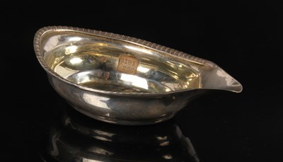 Lot 31 - A George III silver pap boat, with gadrooned...