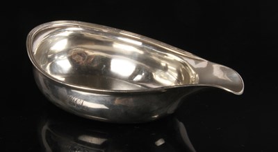 Lot 179 - A George III silver pap boat, monogrammed to...