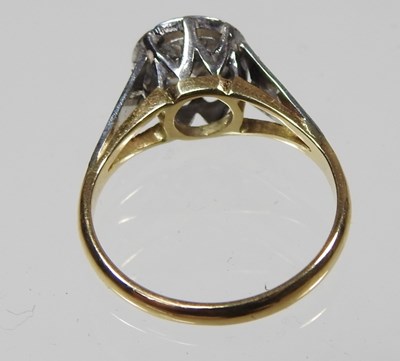 Lot 45 - An 18 carat gold illusion set diamond halo...