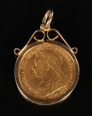 Lot 125 - A Victorian gold half sovereign, dated 1895,...