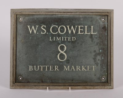 Lot 413 - An enamel on metal sign, inscribed W S Cowell...