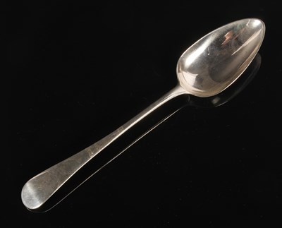 Lot 226 - A George III Old English pattern silver spoon,...