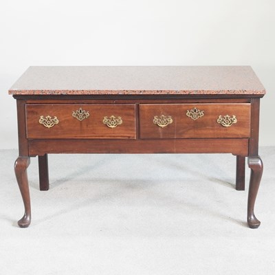 Lot 362 - An 18th century style side table, with an...