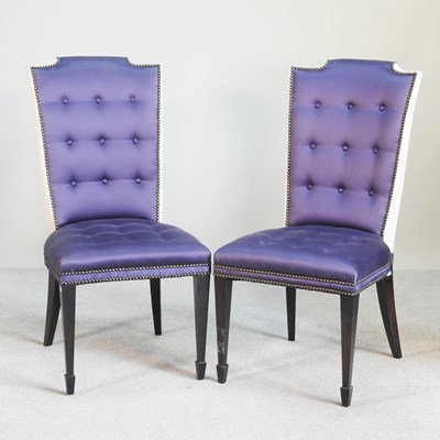 Lot 307 - A pair of hand made shagreen effect and blue...