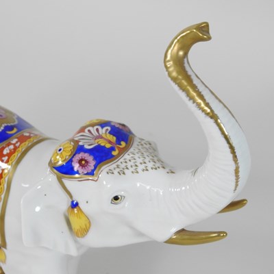 Lot 55 - A Rudolf Kammer porcelain model of an elephant