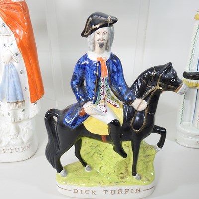 Lot 56 - A collection of 19th century Staffordshire pottery figures