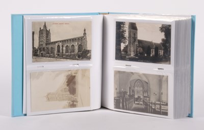 Lot 572 - An album of vintage postcards, primarily of...