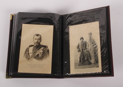 Lot 474 - An album of vintage Russian postcards, to...