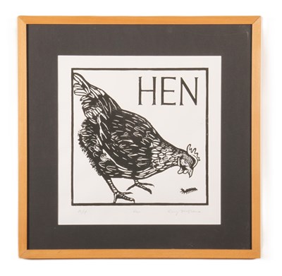 Lot 255 - Rory McShane (Norwich, contemporary), Hen,...