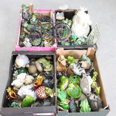 Lot 524 - A large collection of novelty frog ornaments