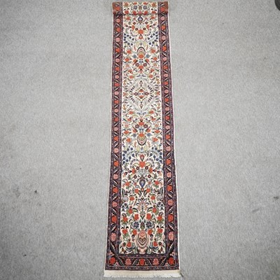 Lot 246 - A modern Persian Bidjar runner