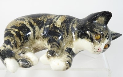 Lot 72 - A Winstanley pottery figure of a cat