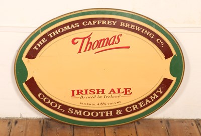 Lot 600 - A hand-painted oval wooden sign inscribed...