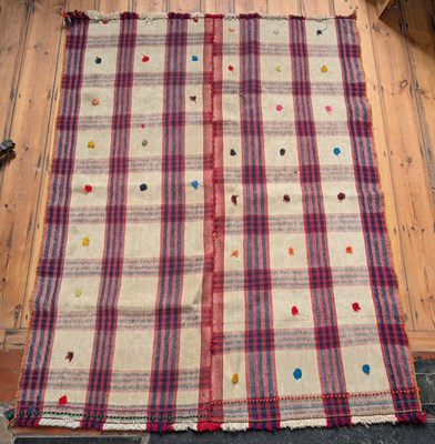 Lot 489 - A pale jajim kilim rug